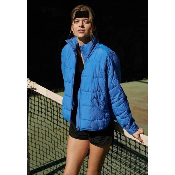 NWT Free People Pippa Packable Puffer Jacket Blue FP Movement XS - Picture 1 of 11